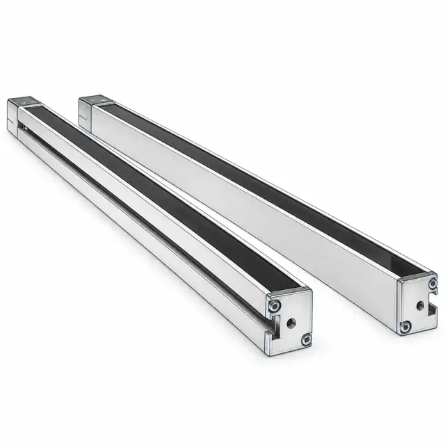 Передатчик световой завесы безопасности Leuze MLC500T14-150 — техническая иллюстрация