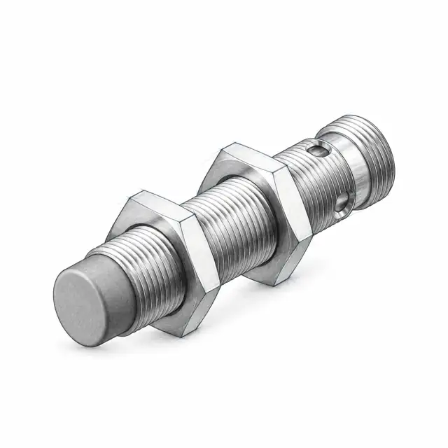 Емкостной датчик Leuze LCS-2M12B-N06PNO-M12 — техническая иллюстрация