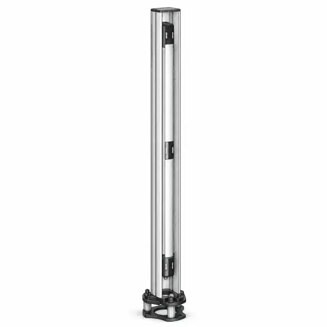 Комплект датчика безопасности / передатчика Leuze MLD500-T3L-UDC-1300-S2 — техническая иллюстрация