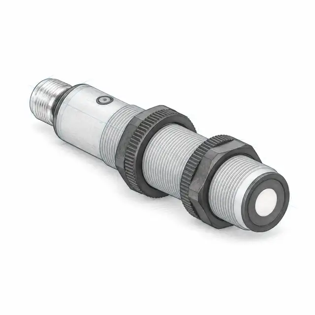 Ультразвуковой датчик Leuze HTU318-400.3/4PK-M12 — техническая иллюстрация