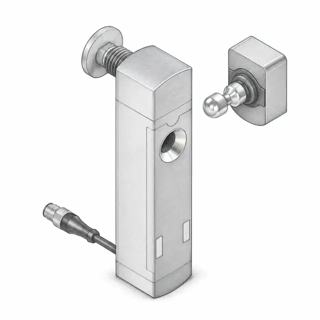 Замок безопасности Leuze L250-P41SL-CB02M12S8-PB-UCA — техническая иллюстрация