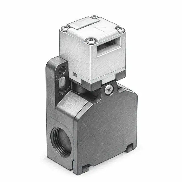 Выключатель безопасности Leuze S20-P1C3-M20-LH — техническая иллюстрация