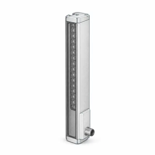 Система оптического ведения трека Leuze OGS 600-140/D3-M12.8 — техническая иллюстрация