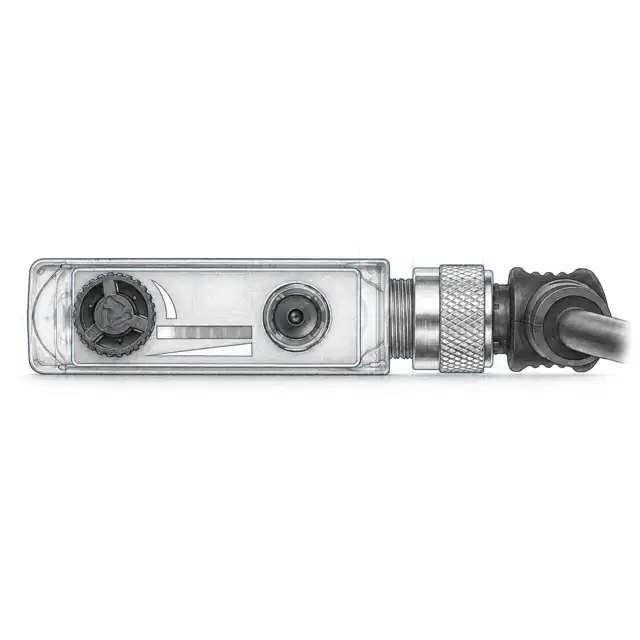 Датчик контраста Leuze KRT18BM.V2/G6T-M12 — техническая иллюстрация