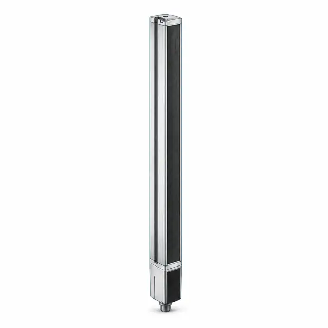 Передатчик световой завесы Leuze CSL710-T05-160.A-M12 — техническая иллюстрация