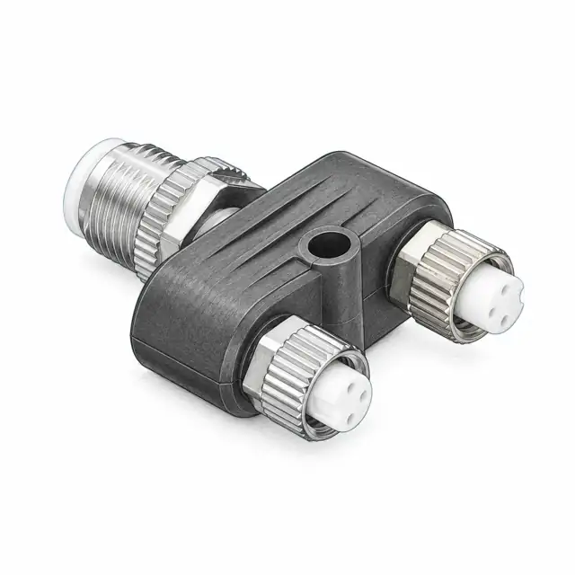 Y-коннектор Leuze YV U-SDD-25-83-83-X04 — техническая иллюстрация