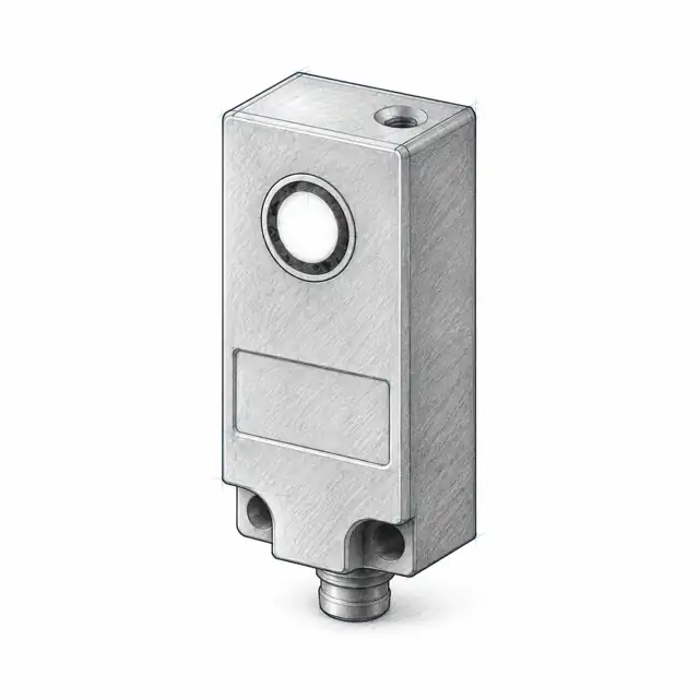 Ультразвуковой датчик уровня жидкости Leuze HRTU 420/2NC.2-L-S8 — техническая иллюстрация