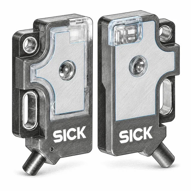 Оптические датчики SICK W2 — техническая иллюстрация