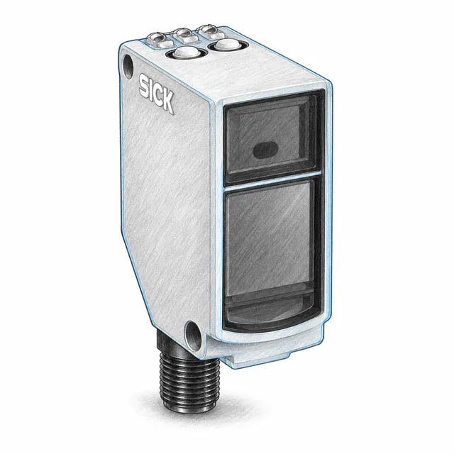 Оптические датчики SICK WTT12 PowerProx — техническая иллюстрация
