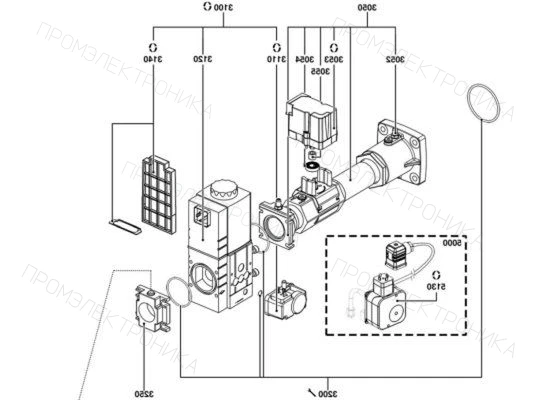 Газовая рампа Elco d421 3834660