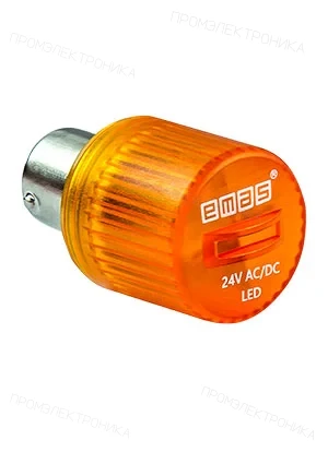 EMAS IKML024S, Светодиод LED 24VAC/DC желтый