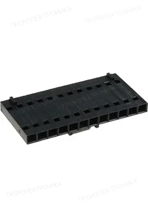 TE Connectivity 1-104257-1, розетка на провод 2,54 мм,  12 pin  для обжима 104480-9,  2-42937-3661