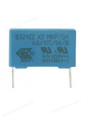 TDK EPCOS B32923C3684M, B32923C3684M000, X2 конденсатор пленочный 0.68мкФ 20% 305В 26.5*10.5*16.5мм