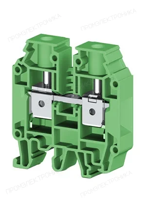 Klemsan 304242, Клеммник на DIN-рейку 16мм.кв. (зеленый);AVK16 RD