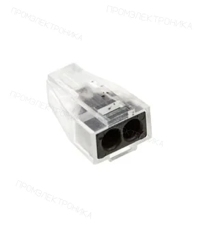 NXU XY608-2P, электромонтажная клемма 2 контакта 400В/24А 22-14AWG (аналог для WAGO 773-322)