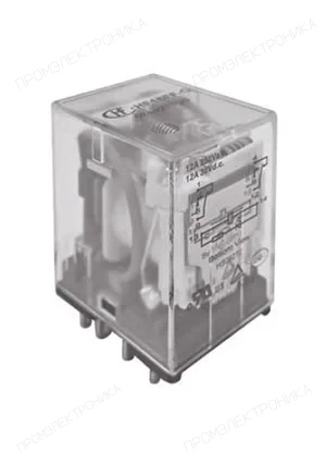 HONGFA HF18FH/A024-4Z13, Реле, 24 VAC, монтаж в розетку, 4CO 7A, материал контактов AgNi, степень защиты RT