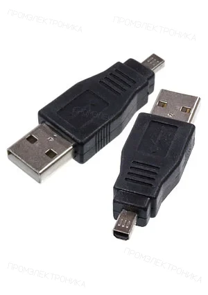 NXU XYA050, USB-A вилка - miniUSB-B вилка 4pin переходник