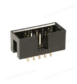 NXU BH-10 (IDC-10MS), вилка на плату шаг 2.54мм прямая  (118-A-10GSK)