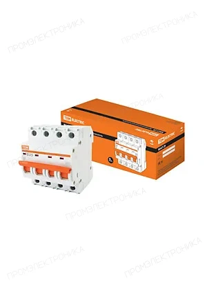 TDM electric SQ0206-0060, ВА47-29, автоматический выкл. 4Р 25А 4,5кА х-ка В