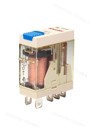 Shenler RFT1CO024LT, реле 1CO, 12A (250VAC/30VDC), 24VDC, мех. индикация, тест-кнопка с блокировкой, LED