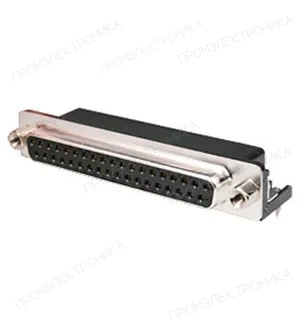 KLS DRB-37FB, гнездо D-SUB 37 pin на плату угл. 9.4мм (L-KLS1-515C-37-F-B)