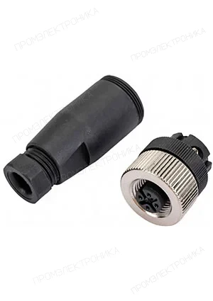 Теко CS S254R-3 (PG7), Розетка 4 контакта М12 на кабель PG7 IP67