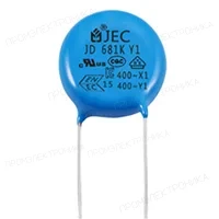 JEC JD222M2GY5US10L, X1 Y1 керамический конденсатор 2200пФ 400В ac 20% Y5U +22 -65%
