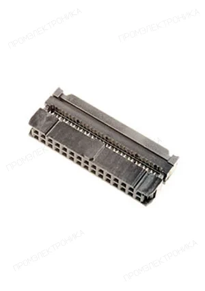 NXU IDC-30F, гнездо на шлейф шаг 2.54мм  (110-30TAK)