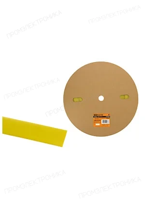 TDM Electric SQ0518-0037, Термоусаживаемая трубка ТУТнг 16/8 желтая (100 м/ролл)