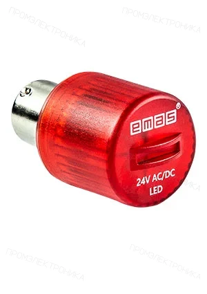 EMAS IKML024K, Светодиод LED 24VAC/DC красный