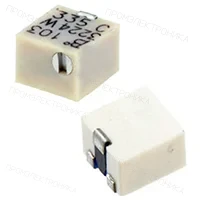 BOURNS 3224W-1-204E, Потенциометр многооборотный керметный 200кОм 0.25Вт SMD