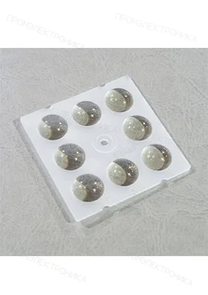 Sunlumin S01.01.01.020_SS-50X50-8-90, линза 50х50мм, 8 LED, 90 град, для 5050, PC, матовая, без уплотнителя