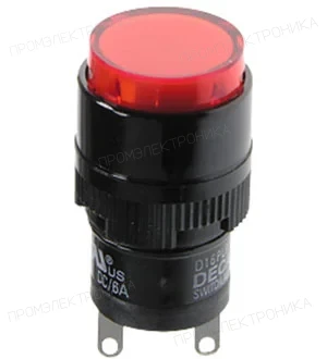 DECA D16PLR1-000GR, индикатор неоновый красный 220В