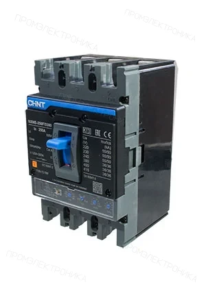 CHINT 264754, Авт. выкл. NXMS-250F/3Р 200A 36кА с электронным расцепителем