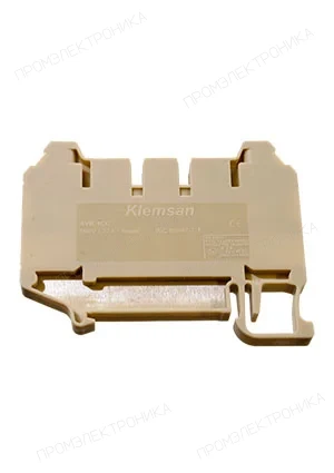 Klemsan 325200, Клеммник 4-х выводной, 4 мм.кв., (бежевый); AVK 4CC