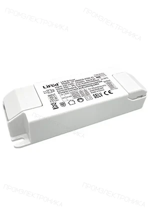 Lifud LF-ABA040B-1050-42, LED драйвер, 40Вт, вх198-264В AC, вых 800-1050мА 25-42В DC, 0-10V/PWM/Rx димм