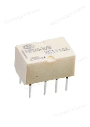 HONGFA HFD4-V5, Миниатюрное сигнальное реле, 5 VDC, 2A , = 1-1462037-8, IM03TS