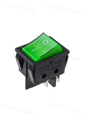 Gangyuan RS606B-201A012CG1B, = R595BGNBT2-G: = A14B1Y11; =B127A GREEN LED переключатель клавишный 2хON-OFF с