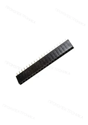 CONNFLY DS1023-1x20S21, гнездо на плату 2.54мм 1х20 прямое PBS-20