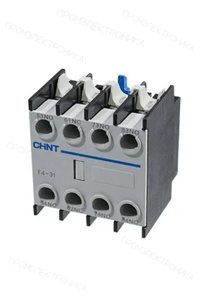 CHINT 257025, Приставка доп.контакты F4-31 к контактору NC1 и NC2
