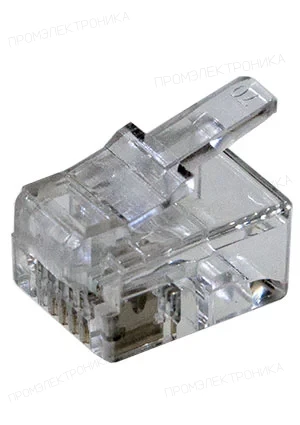 KLS L-KLS12-RJ12-6P6C-01, вилка на кабель TP-6P6C