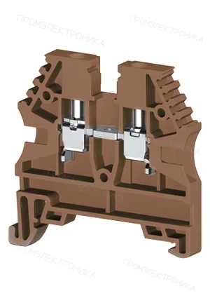 Klemsan 304124RP, Клеммник на DIN-рейку 2,5мм.кв. (красный); AVK2,5(RP)