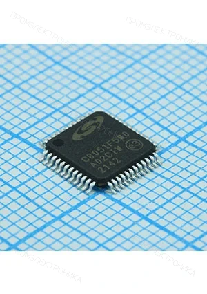 Silicon Labs C8051F580-IQR, Микроконтроллер семейства 8051 8-бит 50 МГц 128кБ Флэш-память питание 5 В шина CAN, T