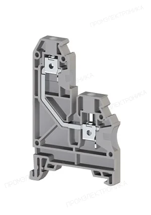 Klemsan 304270, Клеммник на DIN-рейку, 4мм.кв., односторонн., (серый); AVK 4GD