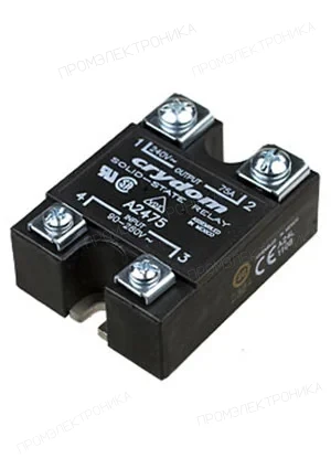 Crydom A2475, реле твердотельное 280VAC/75A, 90-280VAC In, Zero Cross