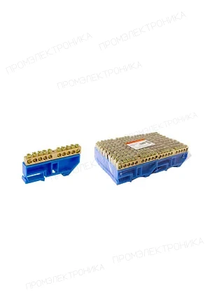 TDM electric SQ0801-0032, Шина "N" нулевая с изолятором на DIN-рейку 8x12мм стойка бол. 10 групп