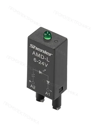 Shenler AMD-ML1/24V, модуль индикации для реле 24В зеленый