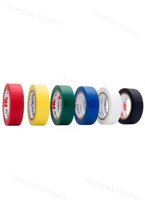 3M temflex 1500 18mm yellow, изолента ПВХ 18мм желтая 10м