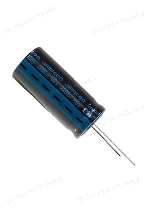 JAMICON JTK228M100S1GMQ50L, конденсатор электролитический 2200мкФ 100В 105C 22*50 (К50-35)