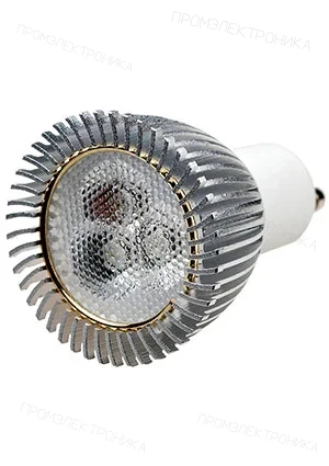 ARL ECOSPOT GU10 A5-1x3W White, Св.диод.лампа 3W,цоколь GU10,(мощ.25W)